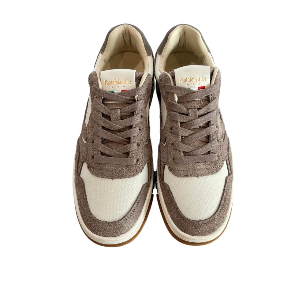 Pantofola D'Oro Grey Leather Men Sneaker | Regal Royce