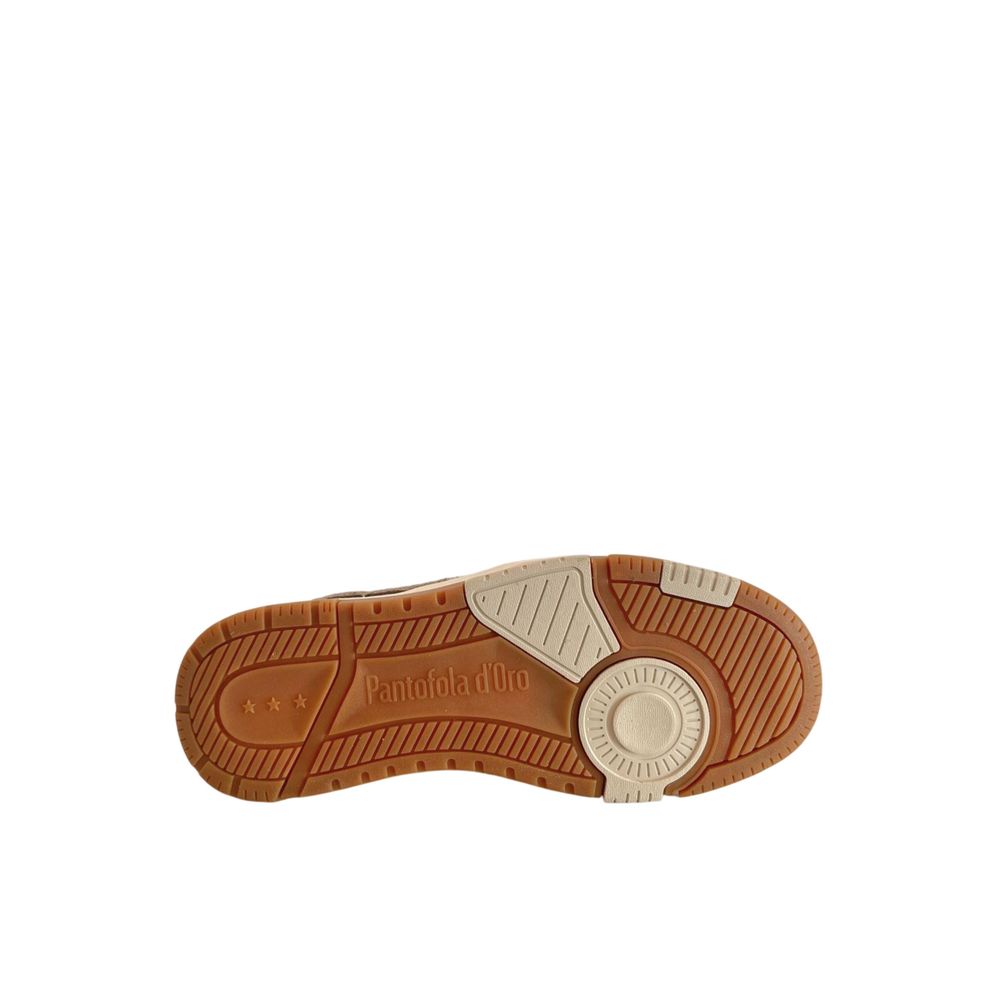 Pantofola D'Oro Grey Leather Men Sneaker | Regal Royce