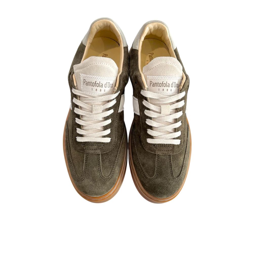 Pantofola D'Oro Green Suede Men Sneaker | Regal Royce