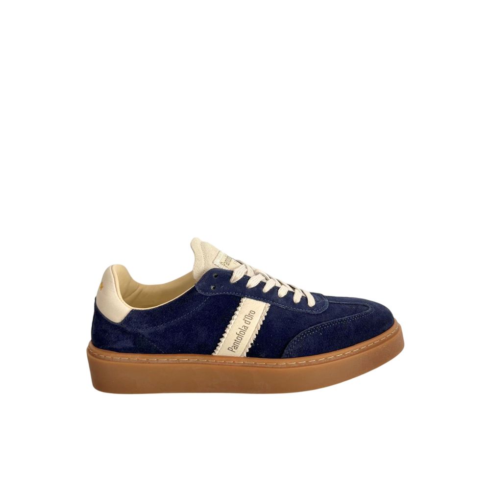 Pantofola D'Oro Blue Suede Men Sneakers | Regal Royce
