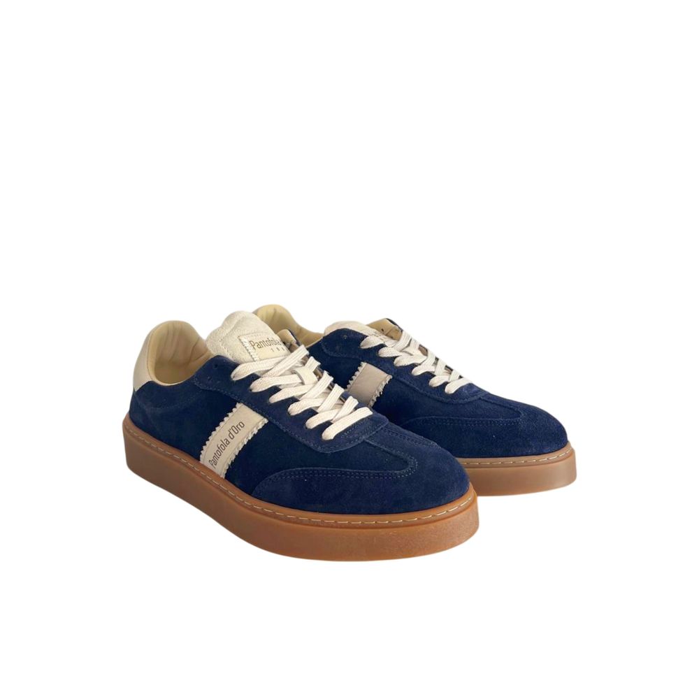 Pantofola D'Oro Blue Suede Men Sneakers | Regal Royce