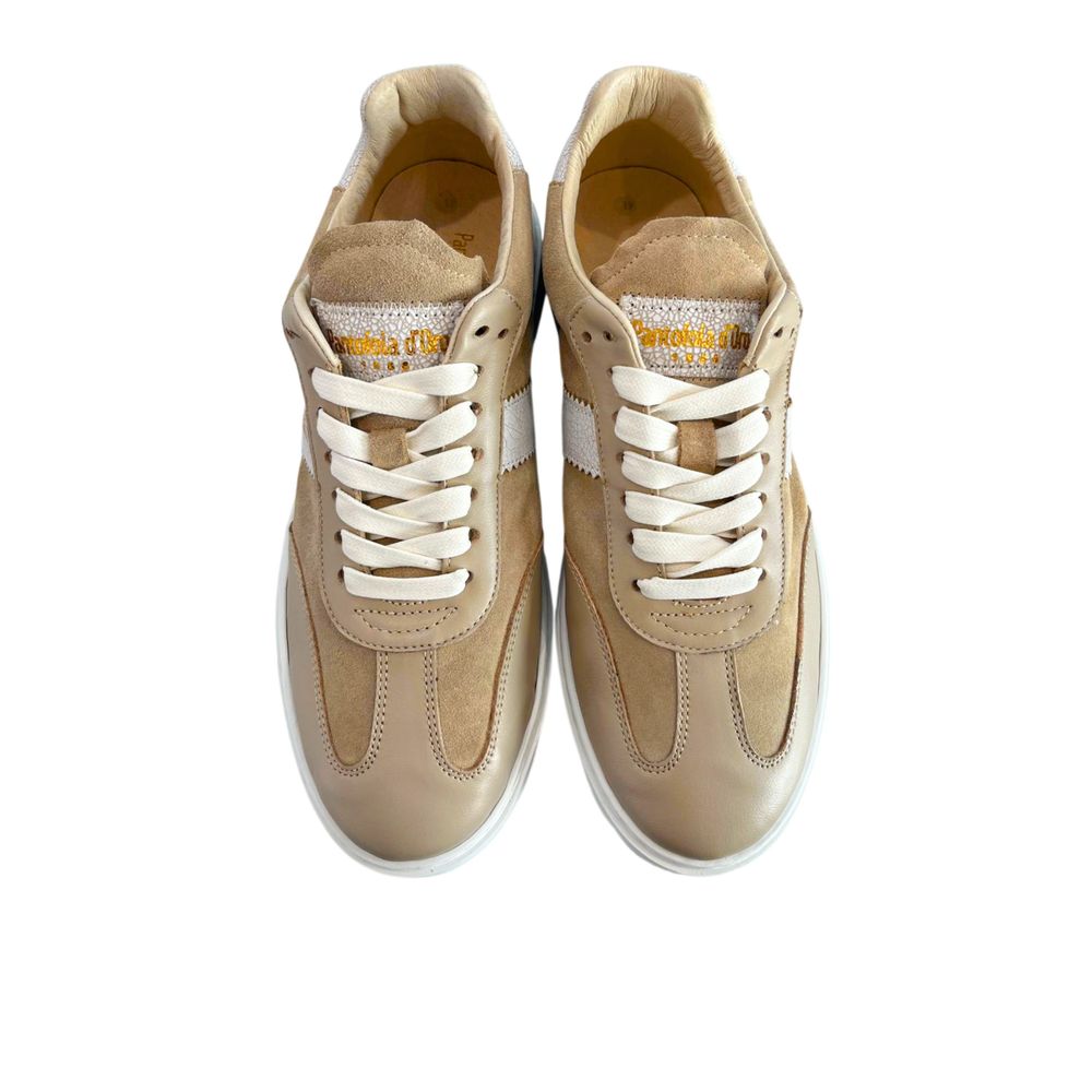 Pantofola D'Oro Beige Suede Men Sneaker | Regal Royce