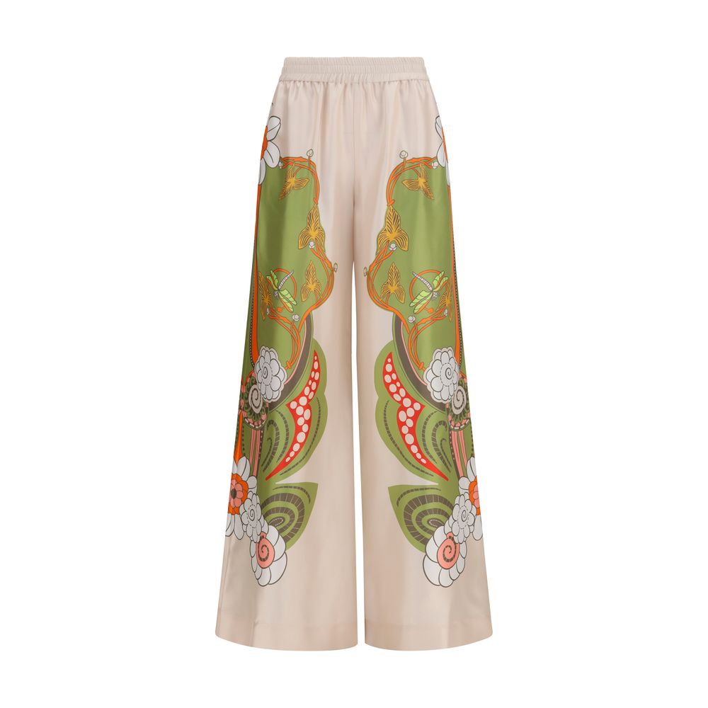 La Double J Multicolor Silk Casual Pants | Regal Royce