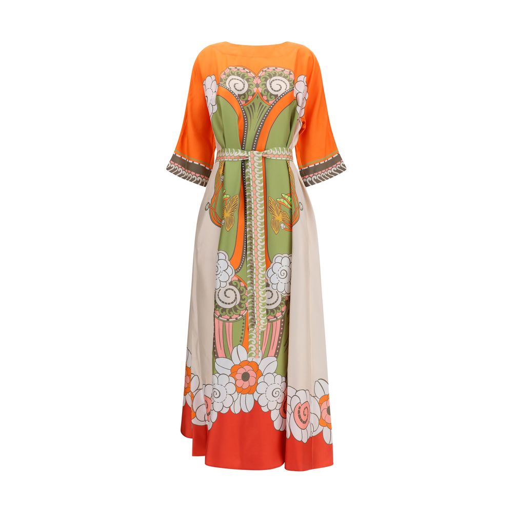 La Double J Multicolor Silk Casual Dress | Regal Royce