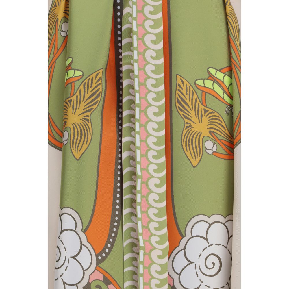 La Double J Multicolor Silk Casual Dress | Regal Royce
