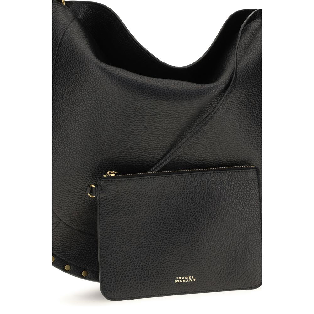 Isabel Marant Black Calf Leather Bos Taurus Shoulder Bag | Regal Royce