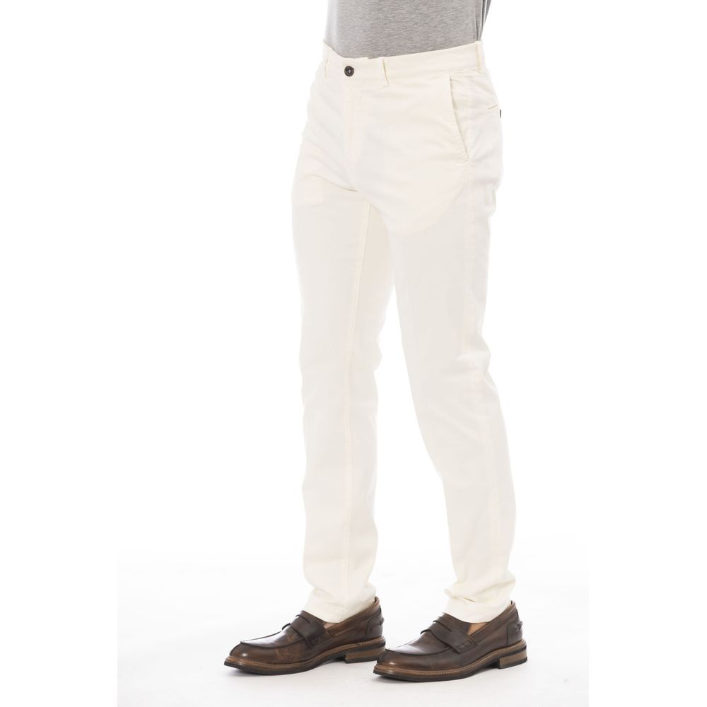 Peserico Beige Cotton Men Pant | Regal Royce