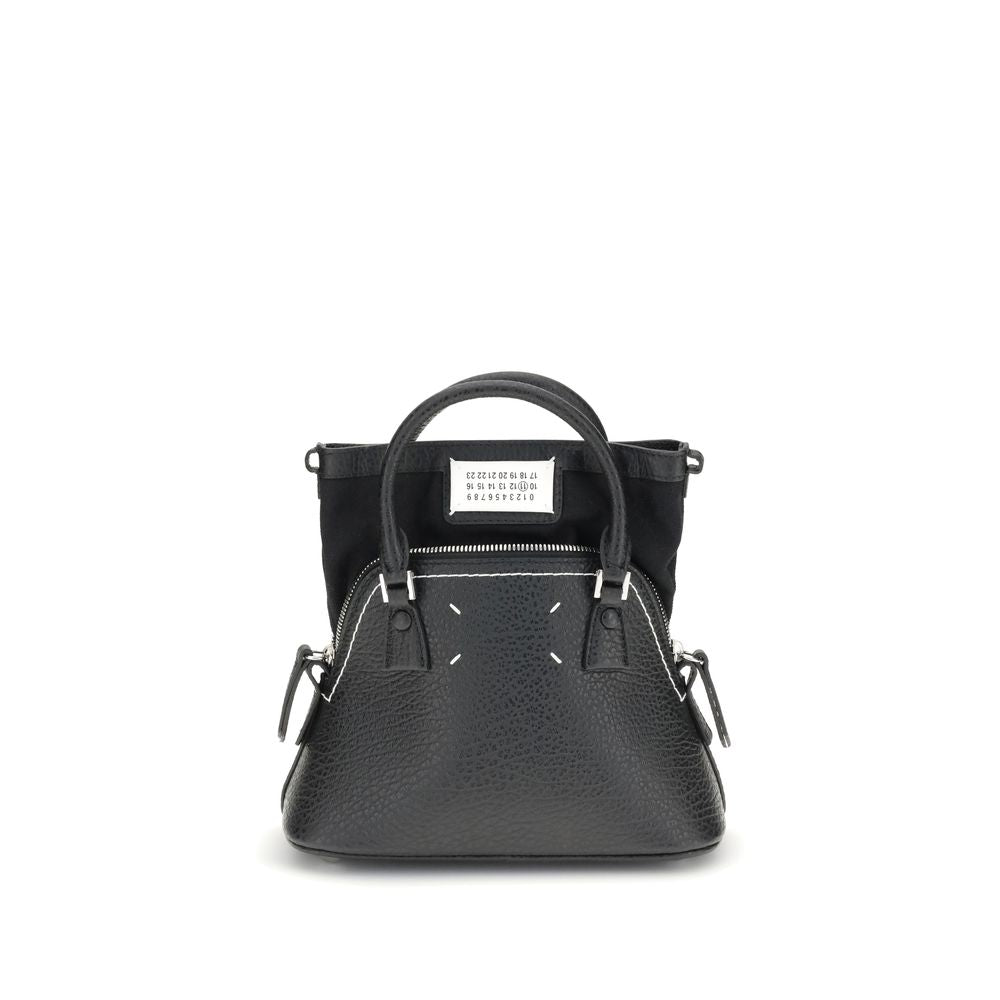 Maison Margiela Black Calf Leather Bos Taurus Shoulder Bag | Regal Royce