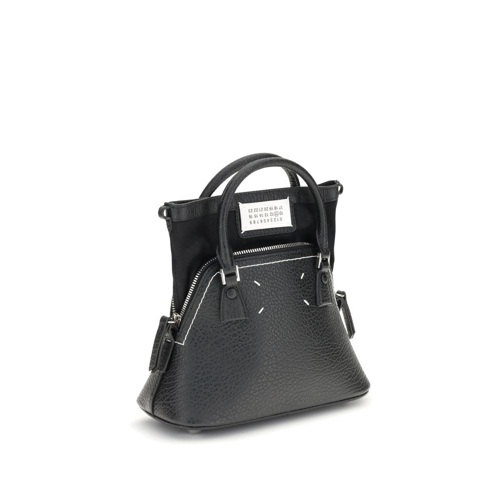 Maison Margiela Black Calf Leather Bos Taurus Shoulder Bag | Regal Royce