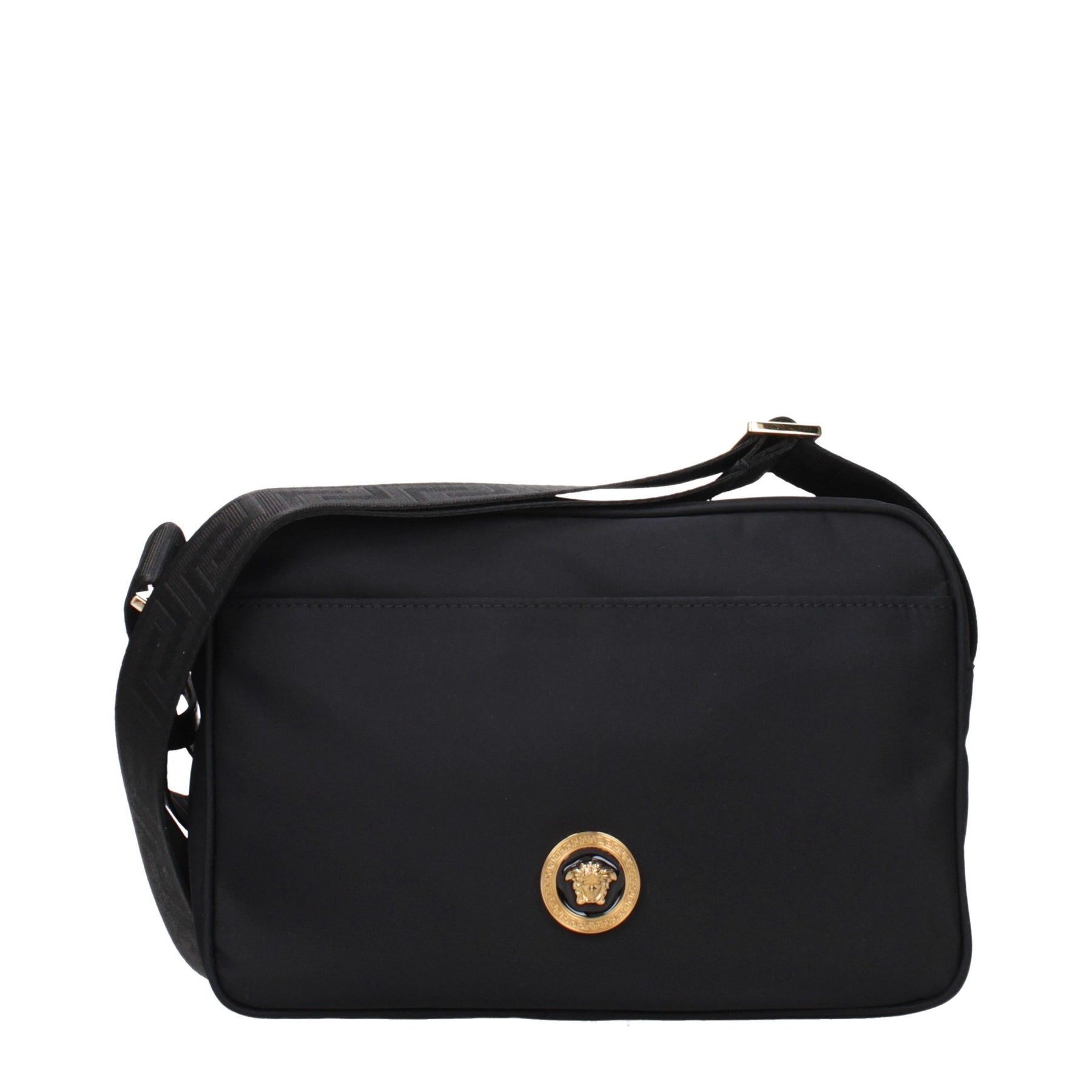 Versace Black Fabric Crossbody Bag | Regal Royce