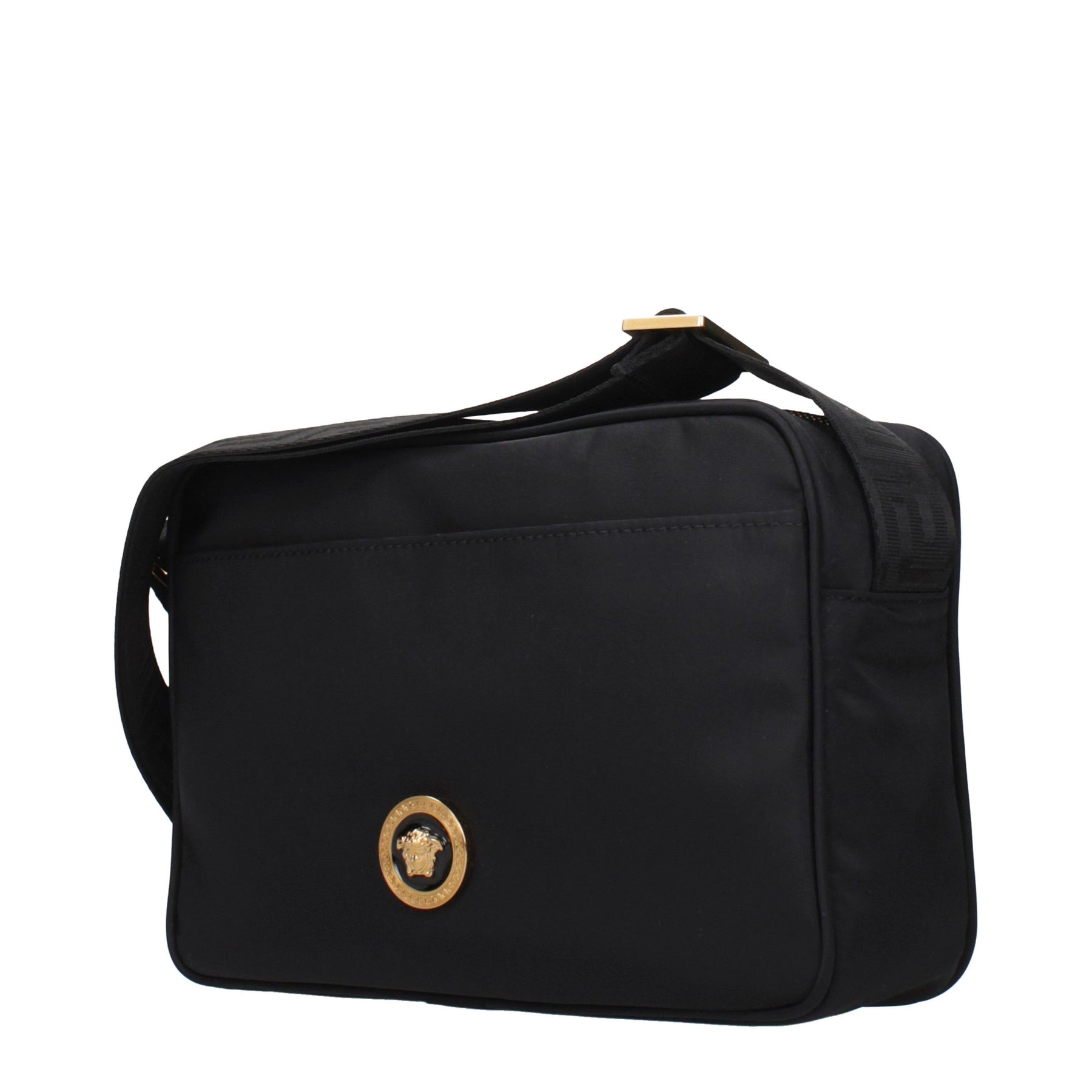 Versace Black Fabric Crossbody Bag | Regal Royce