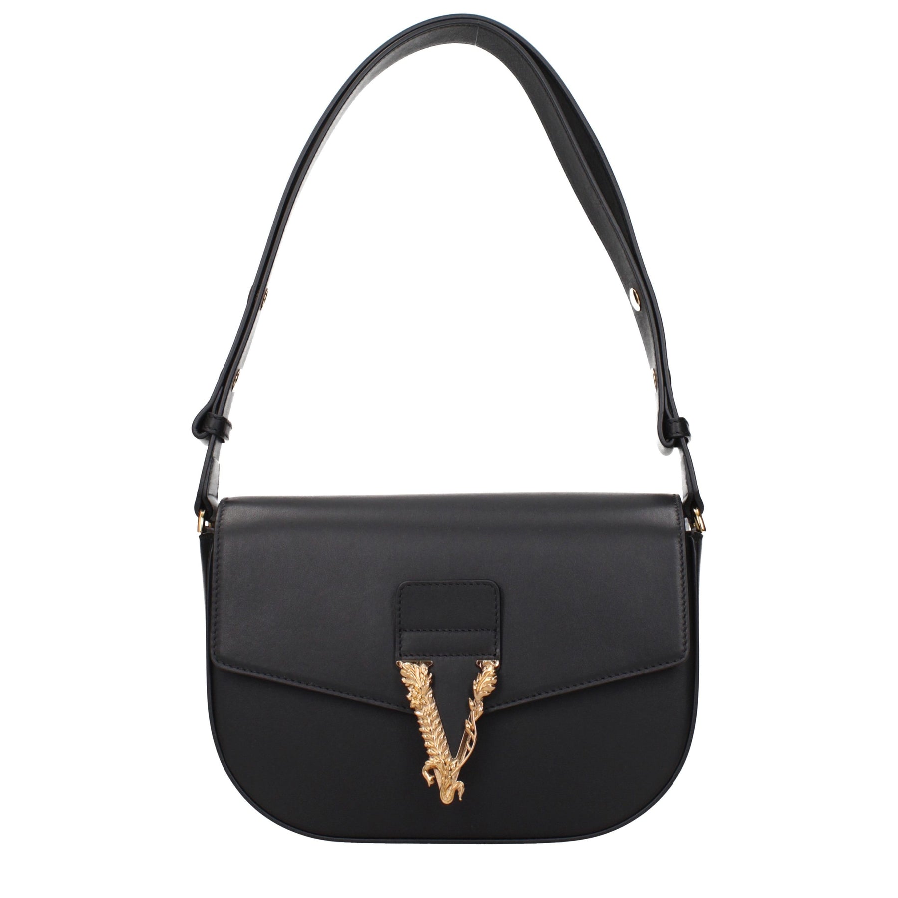 Versace Black Leather Crossbody Bag | Regal Royce