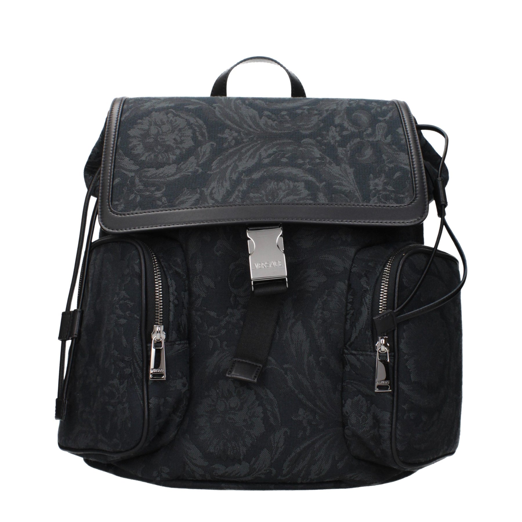 Versace Black Fabric Backpack | Regal Royce