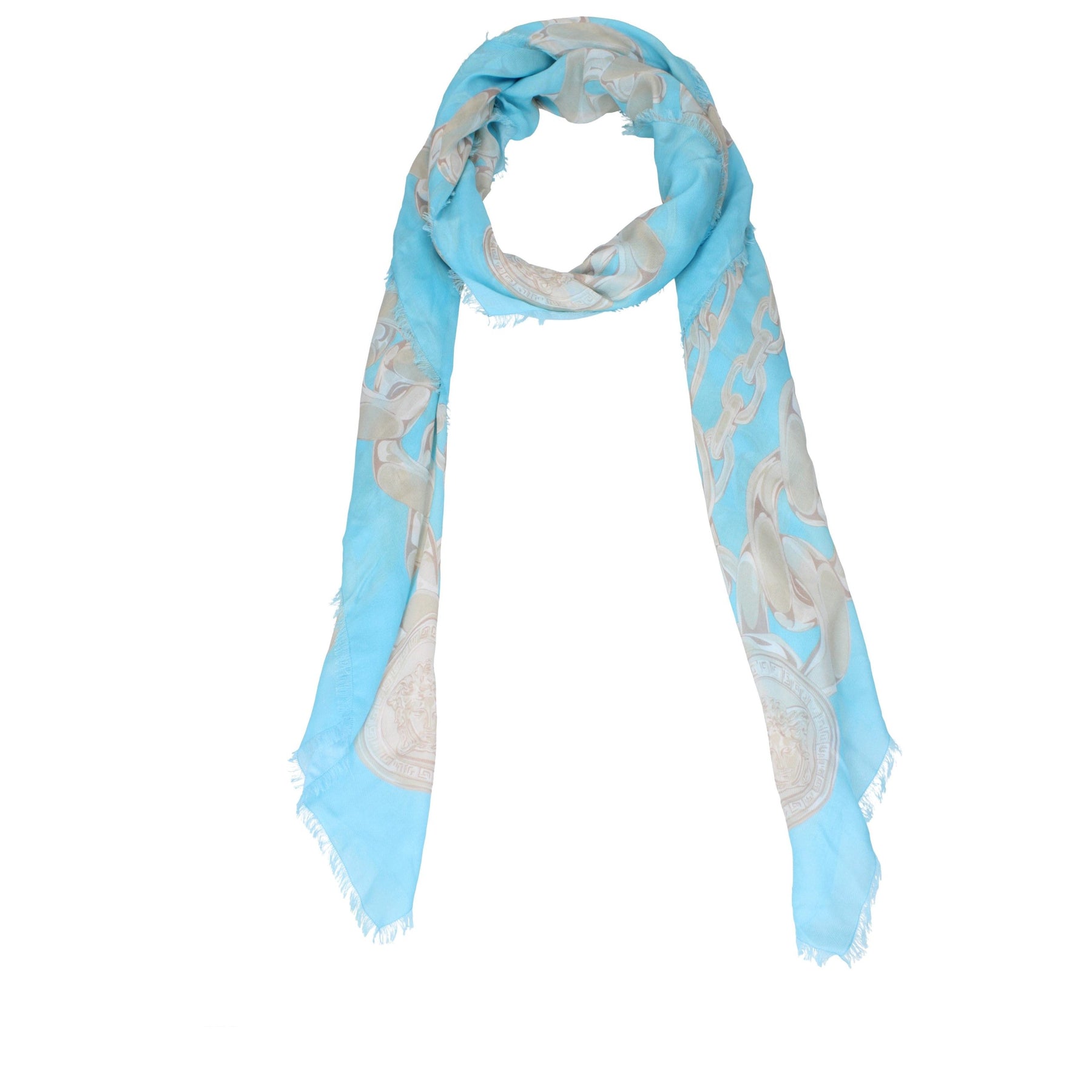 Versace Light Blue Modal Foulard | Regal Royce
