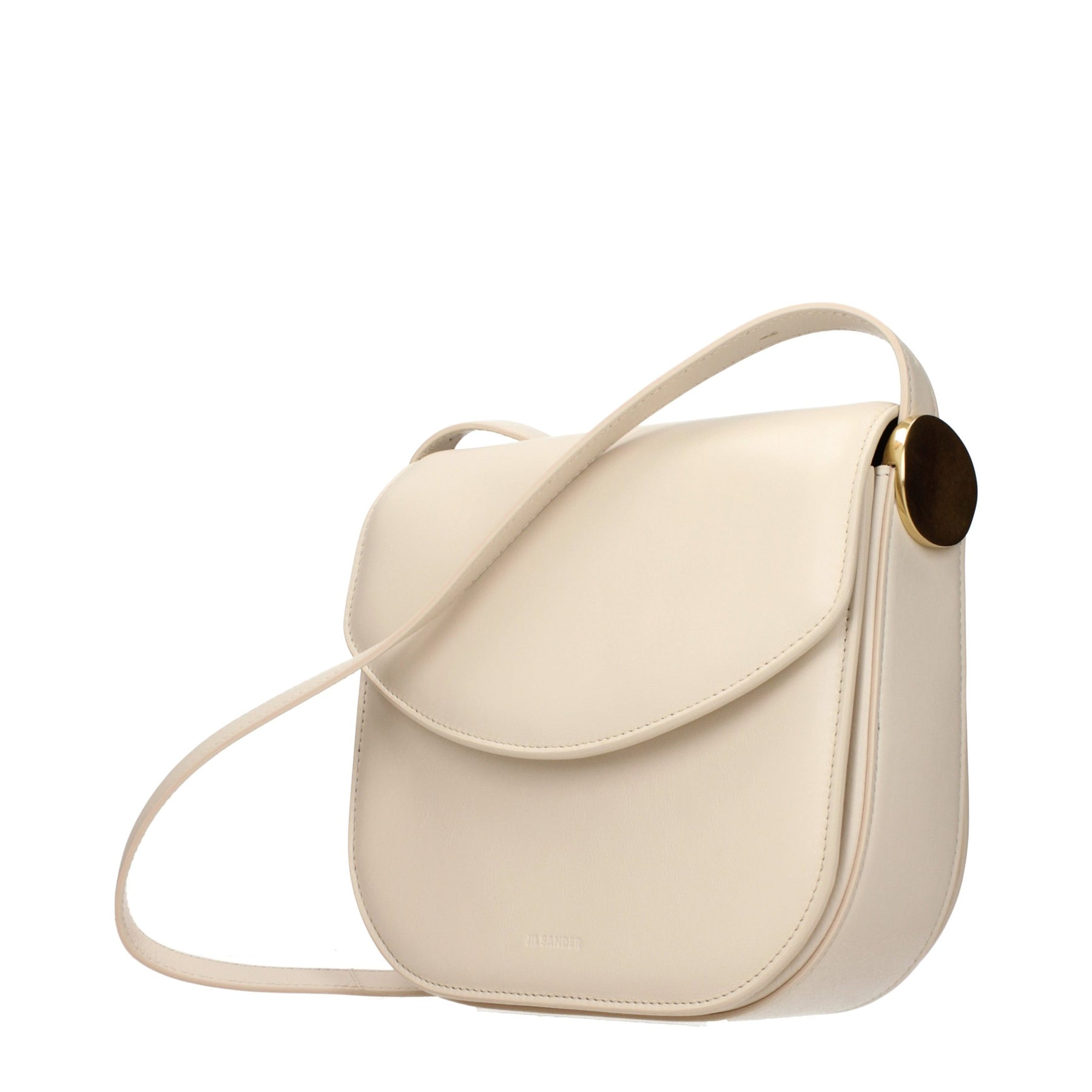 Jil Sander Beige Leather Crossbody Bag | Regal Royce