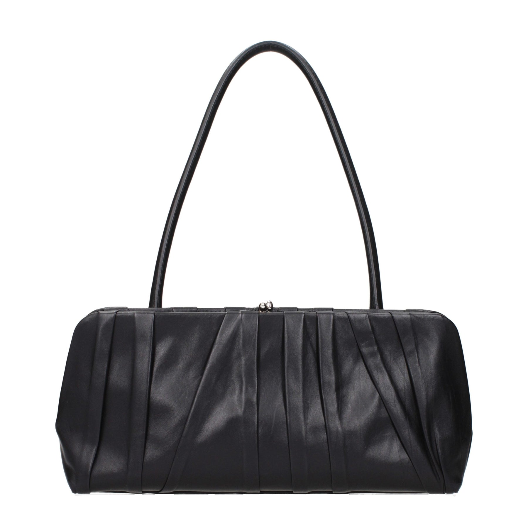 Jil Sander Black Leather Shoulder Bag | Regal Royce