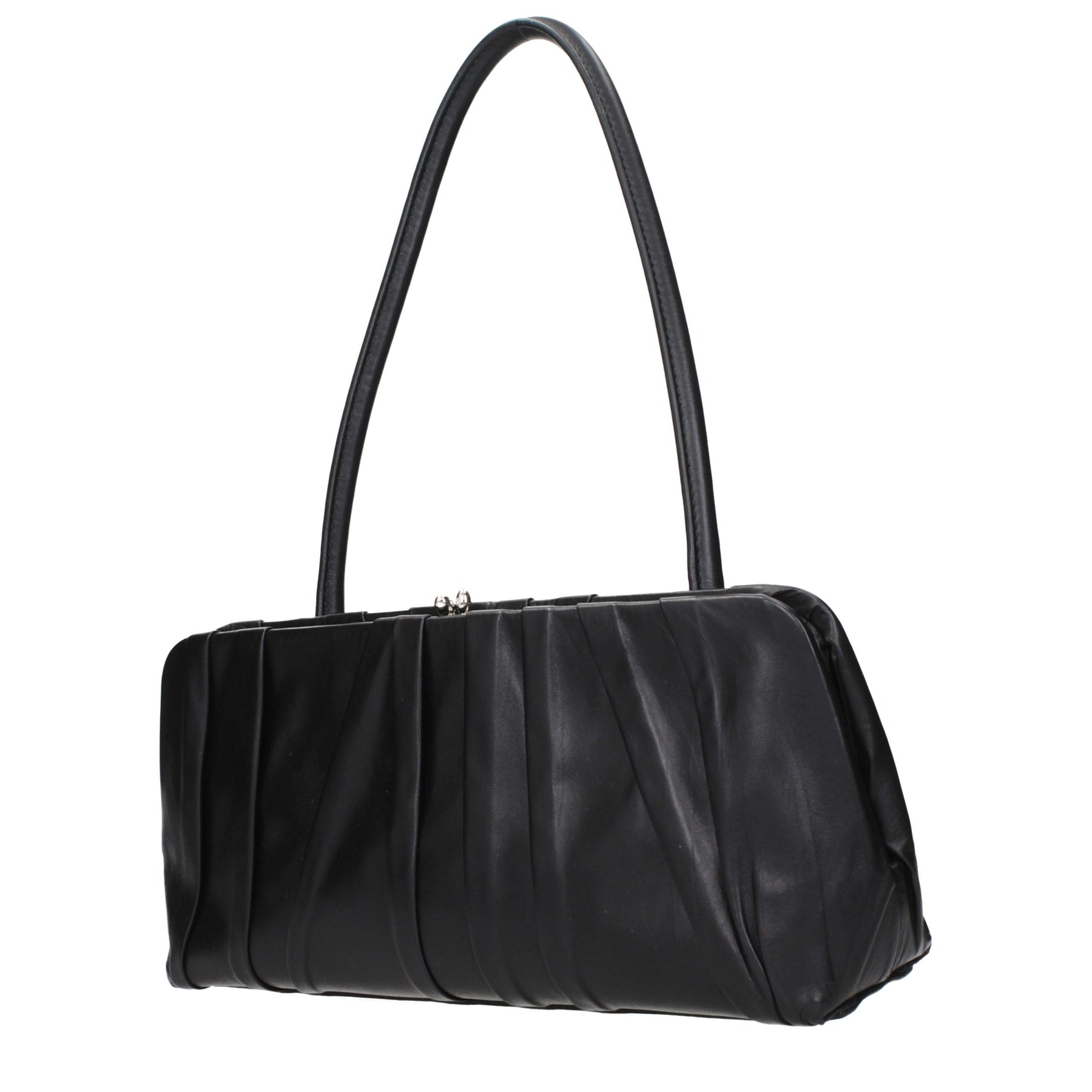 Jil Sander Black Leather Shoulder Bag | Regal Royce