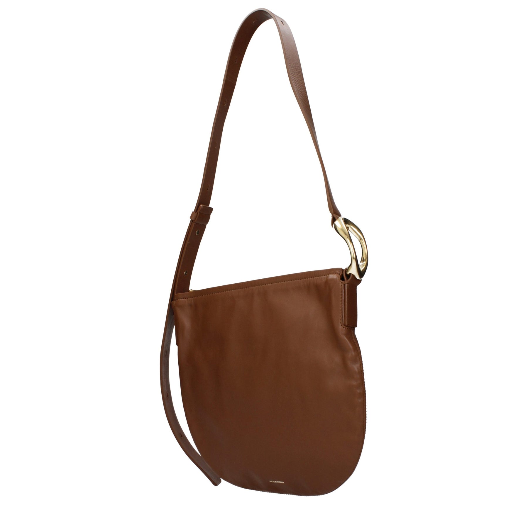 Jil Sander Brown Leather Crossbody Bag | Regal Royce