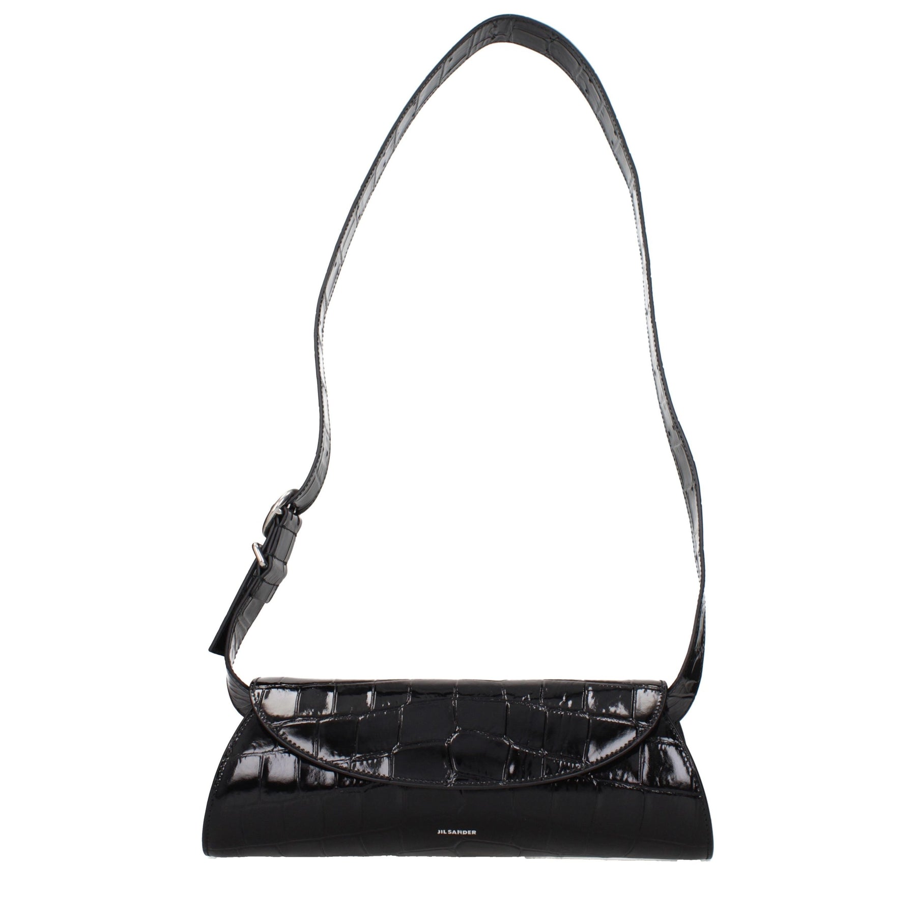 Jil Sander Black Leather Crossbody Bag | Regal Royce