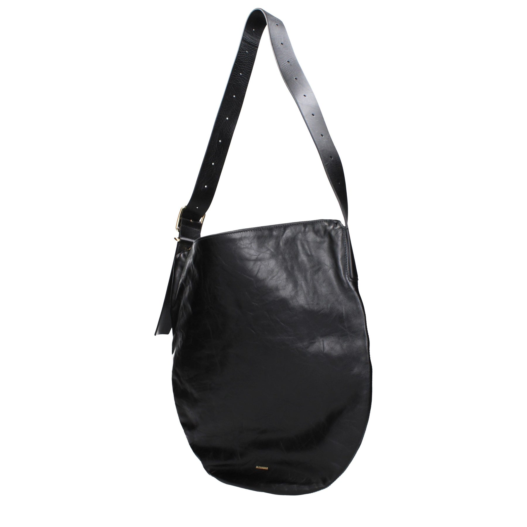 Jil Sander Black Leather Crossbody Bag | Regal Royce