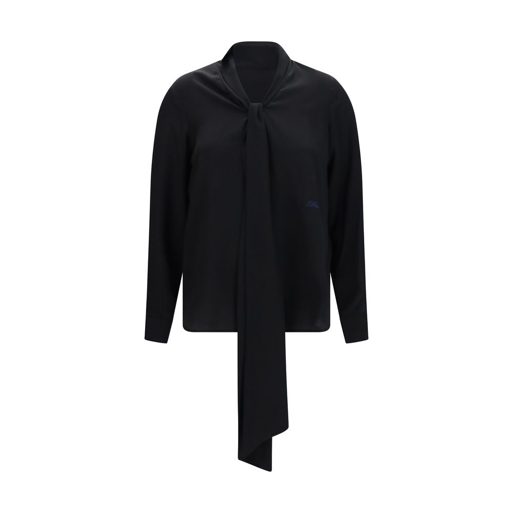 Burberry Black Silk Blouse | Regal Royce