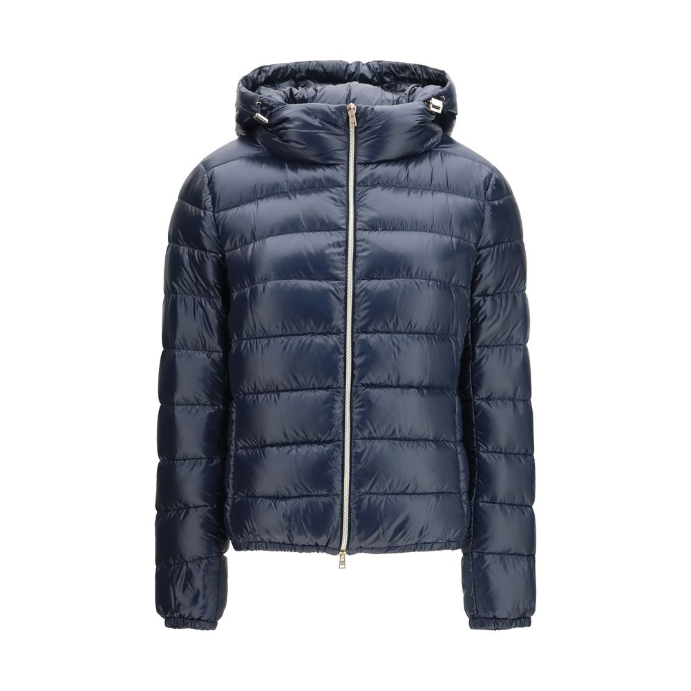 Herno Blue Polyamide Full-Length Jacket | Regal Royce