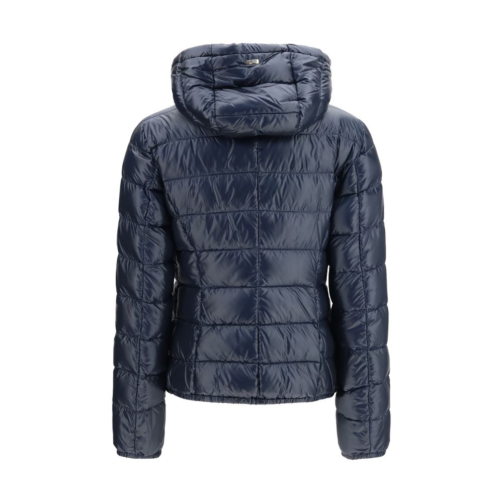 Herno Blue Polyamide Full-Length Jacket | Regal Royce