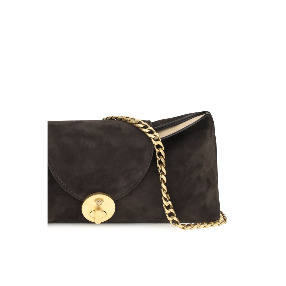Versace Brown Calf Leather Bos Taurus Shoulder Bag | Regal Royce