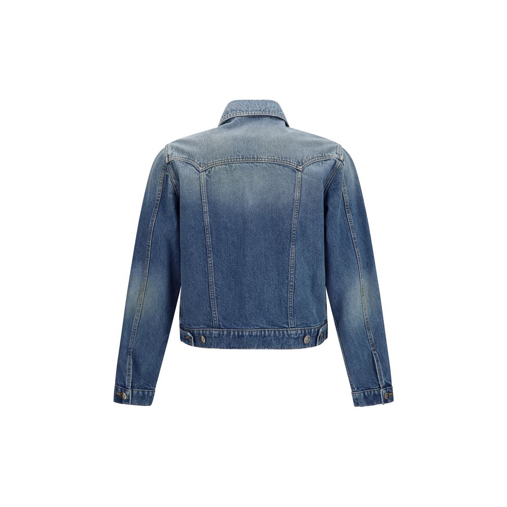Versace Blue Cotton Denim Jacket | Regal Royce