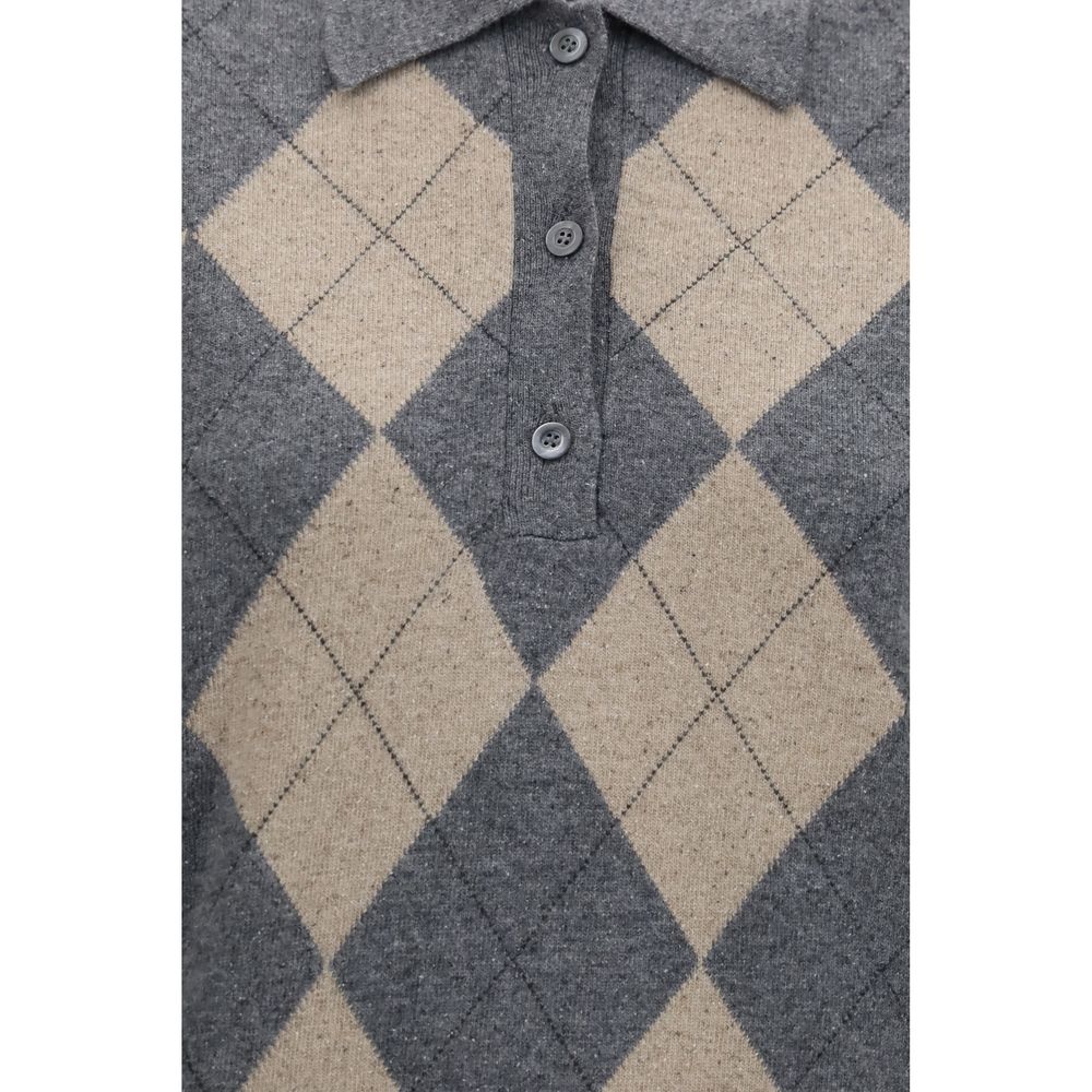 Rohe Gray Polyamide Polo Shirt | Regal Royce