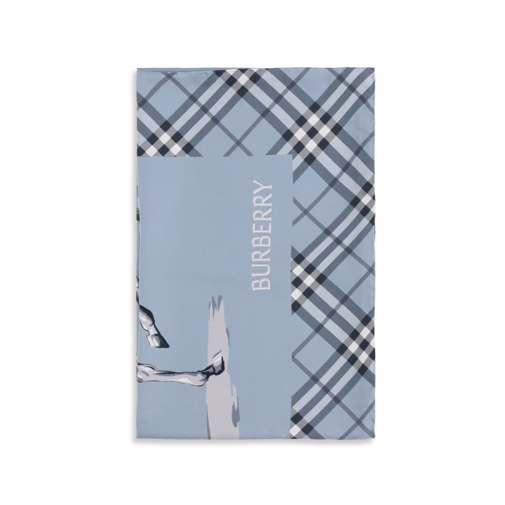 Burberry Blue Silk Scarf | Regal Royce