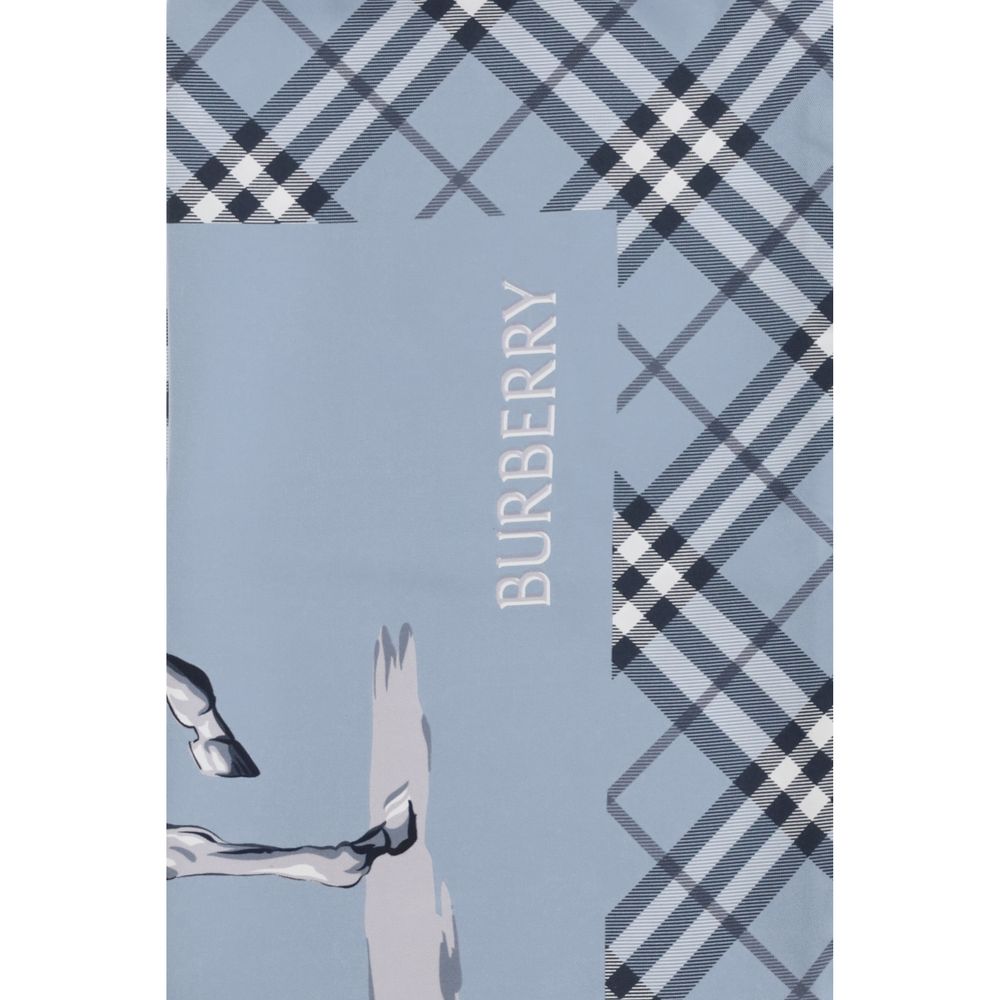 Burberry Blue Silk Scarf | Regal Royce