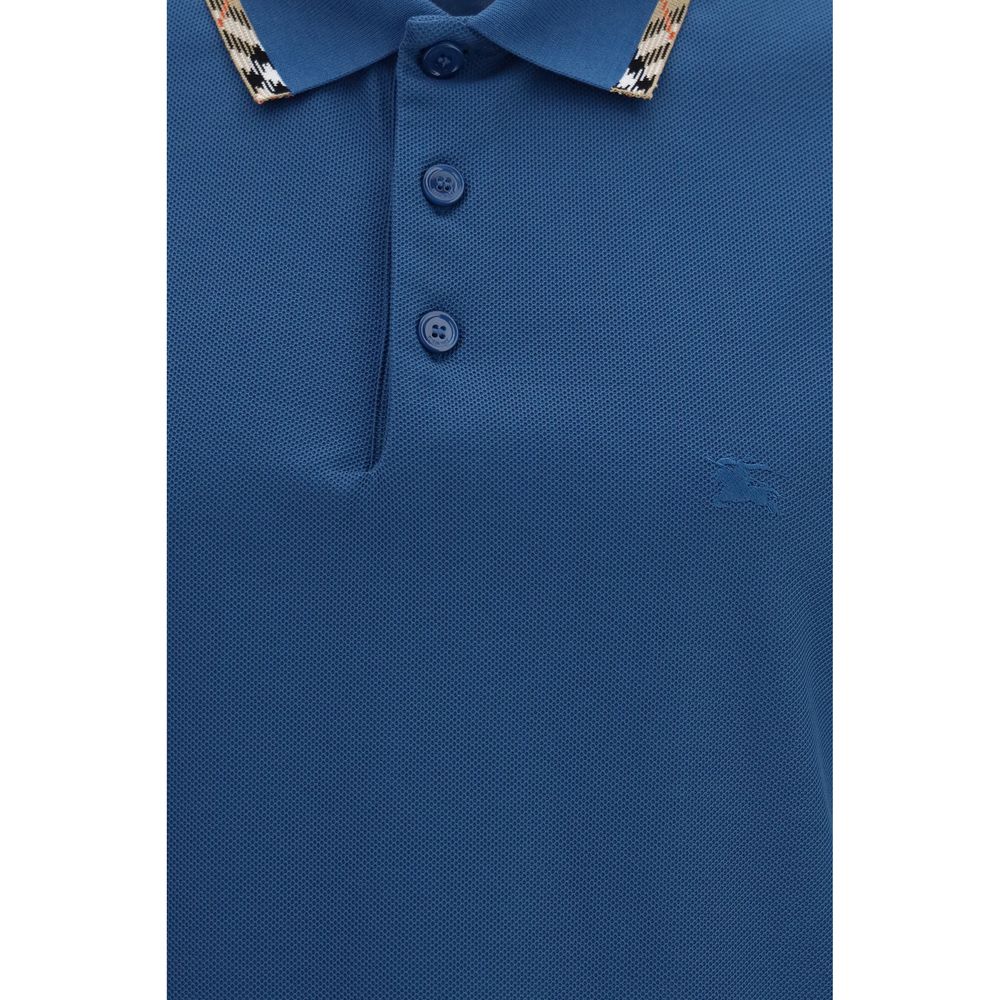 Burberry Blue Cotton Polo Shirt | Regal Royce