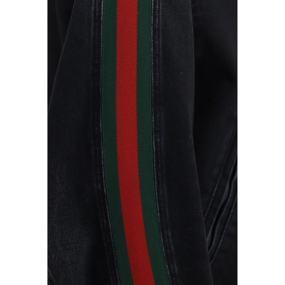 Gucci Black Cotton Biker Jacket | Regal Royce