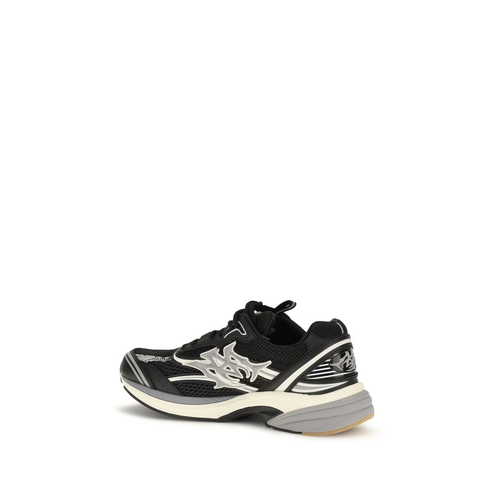 Amiri Black Calf Leather Bos Taurus Athletic Sneakers | Regal Royce