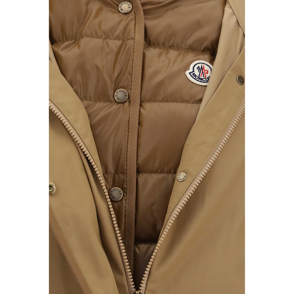 Moncler Beige Polyamide Shell Jacket | Regal Royce