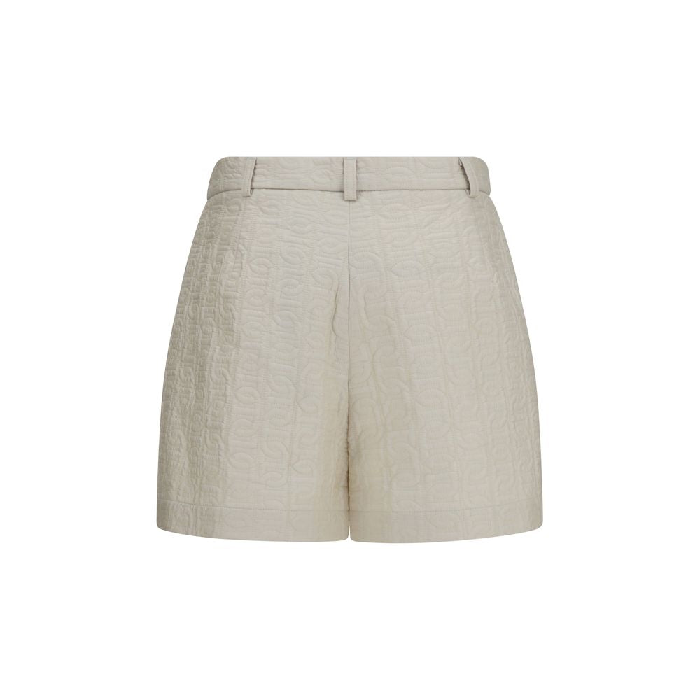 Moncler Beige Polyamide Bermuda Shorts | Regal Royce
