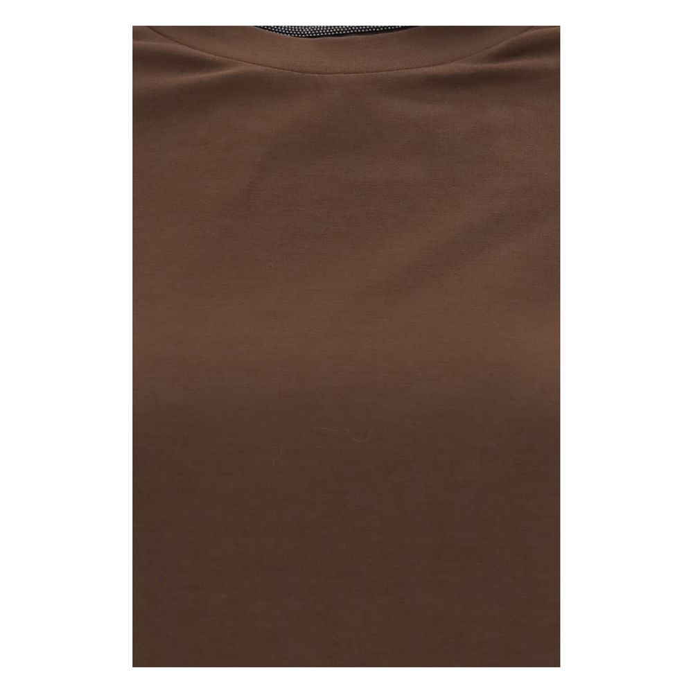 Brunello Cucinelli Brown Elastane T-Shirt | Regal Royce