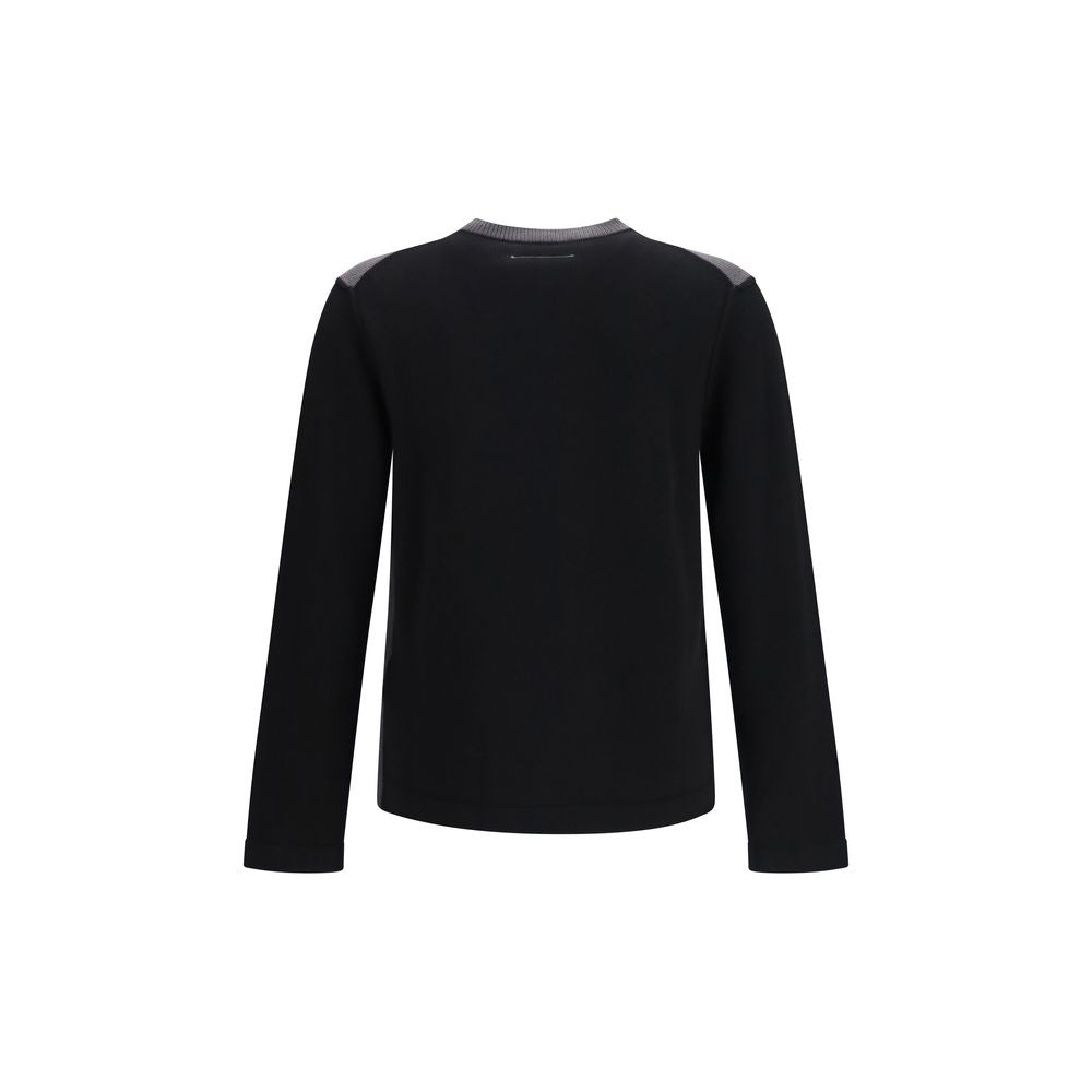 MM6 Black Wool Oves Aries Sweatshirt | Regal Royce