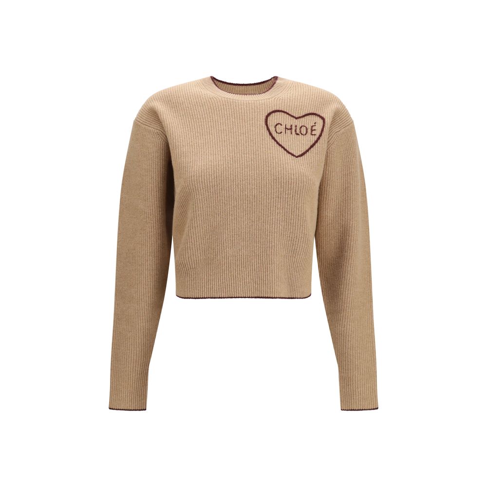 Chloé Beige Wool Oves Aries Sweatshirt | Regal Royce