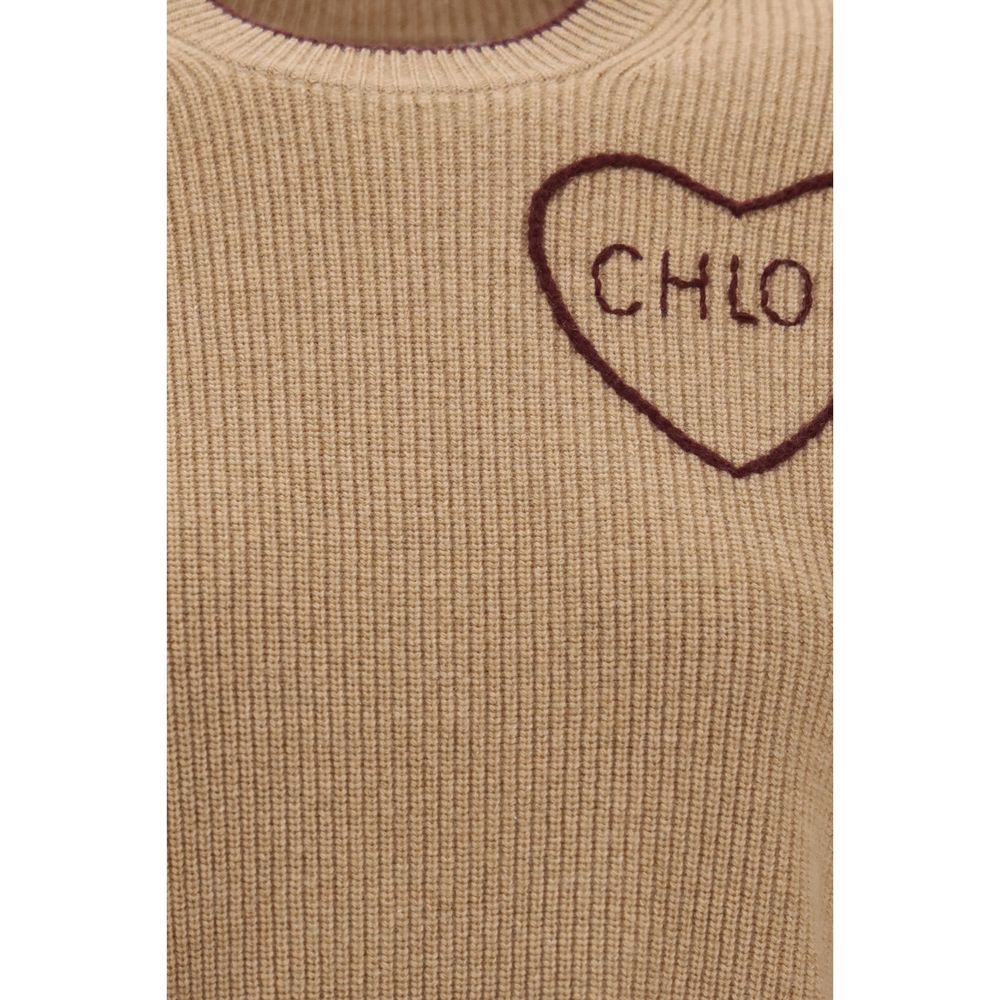 Chloé Beige Wool Oves Aries Sweatshirt | Regal Royce