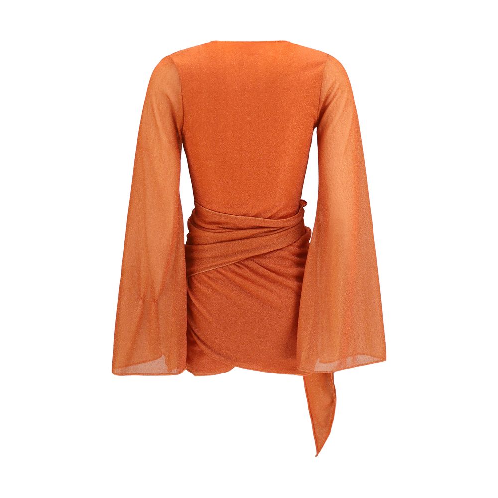 Oséree Orange Polyamide Casual Dress | Regal Royce