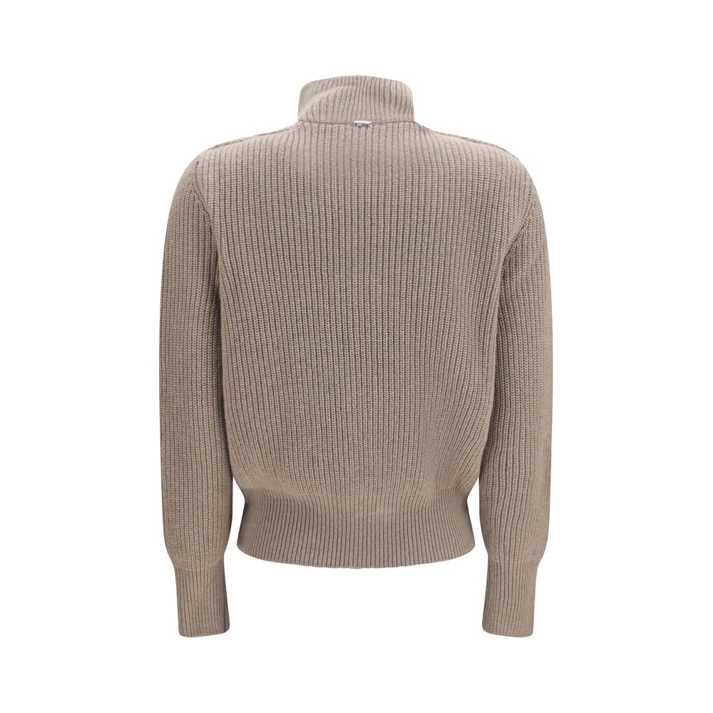 Herno Beige Wool Oves Aries Cardigan | Regal Royce