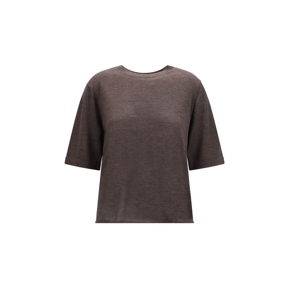 Loulou De Saison Brown Cashmere T-Shirt | Regal Royce