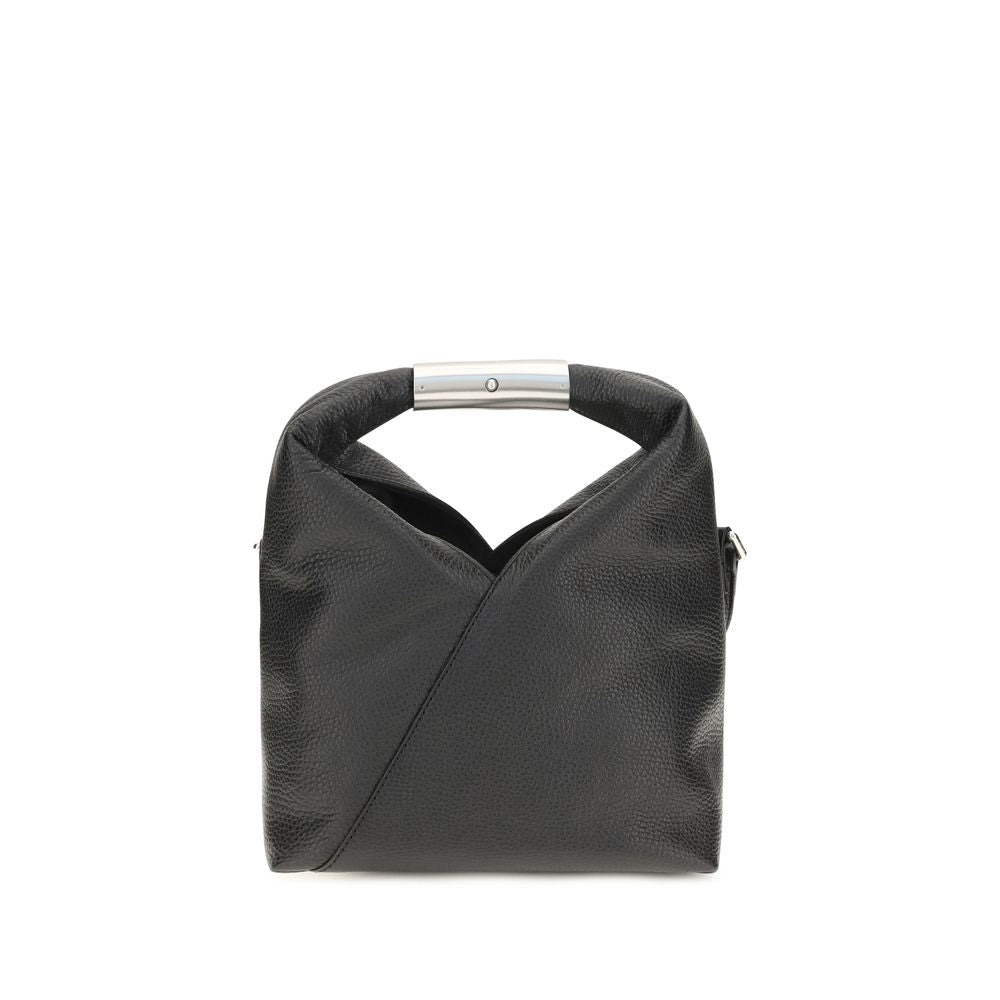 MM6 Black Calf Leather Bos Taurus Shoulder Bag | Regal Royce