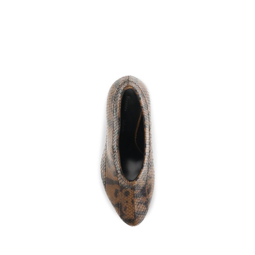 Proenza Schouler Brown Calf Leather Bos Taurus High Heel Pumps | Regal Royce