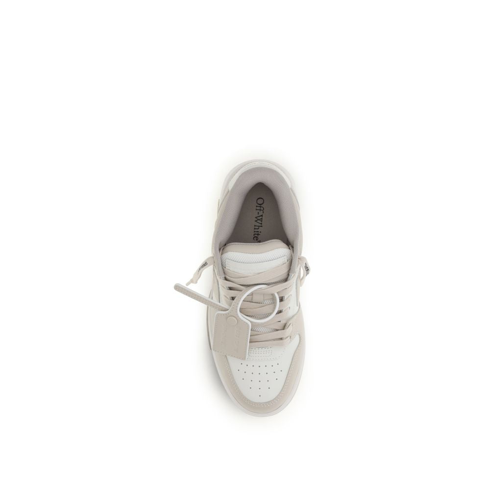 Off-White Beige Calf Leather Bos Taurus Low Top Sneakers | Regal Royce