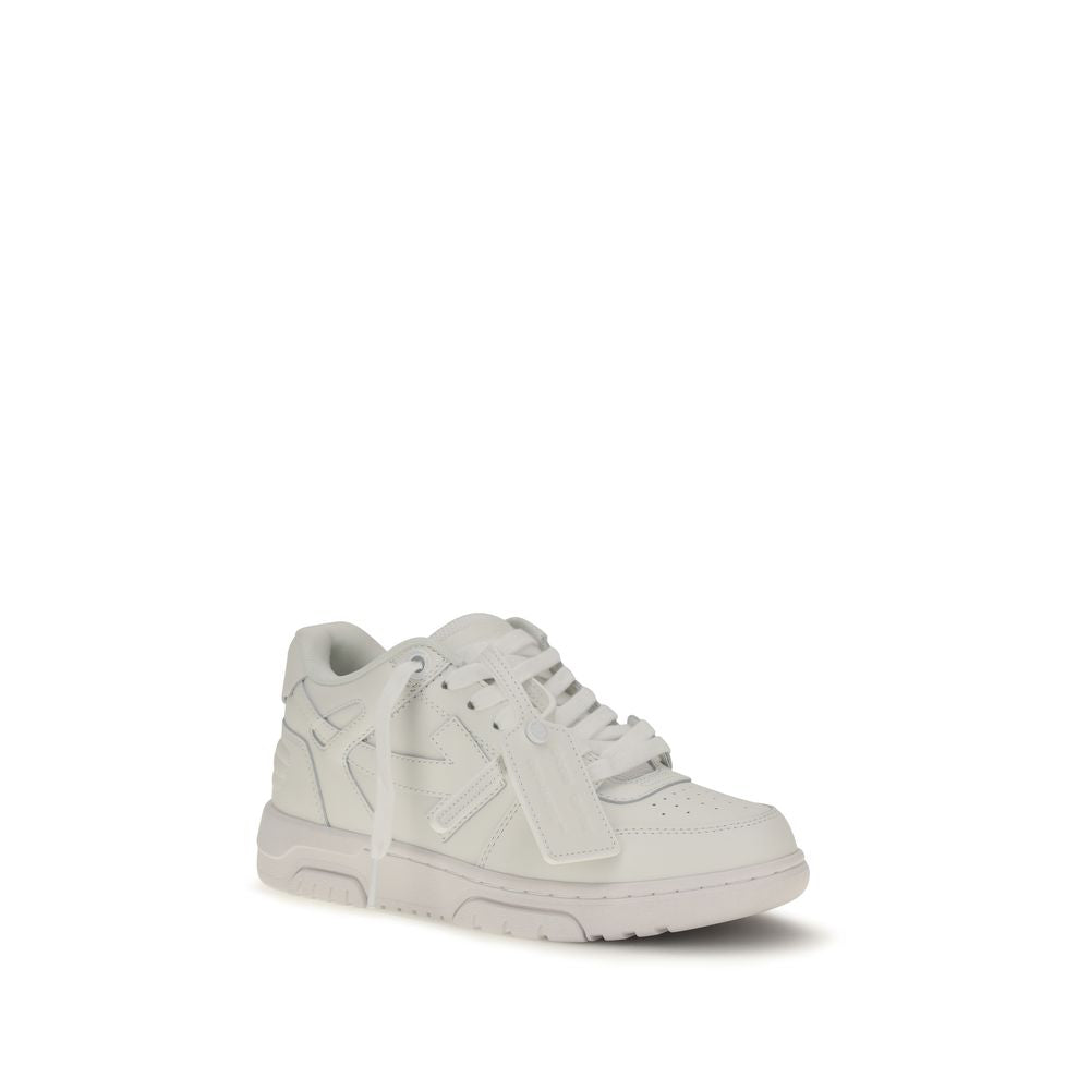 Off-White White Calf Leather Bos Taurus Low Top Sneakers | Regal Royce