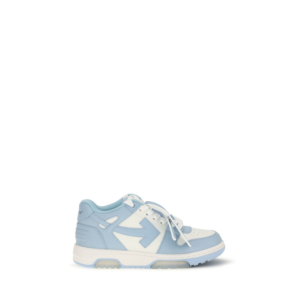 Off-White Blue Calf Leather Bos Taurus Sneakers | Regal Royce