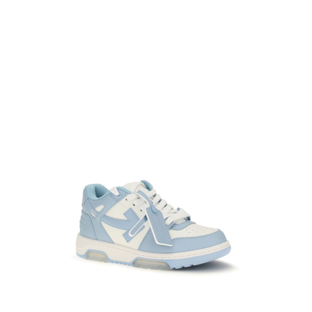 Off-White Blue Calf Leather Bos Taurus Sneakers | Regal Royce
